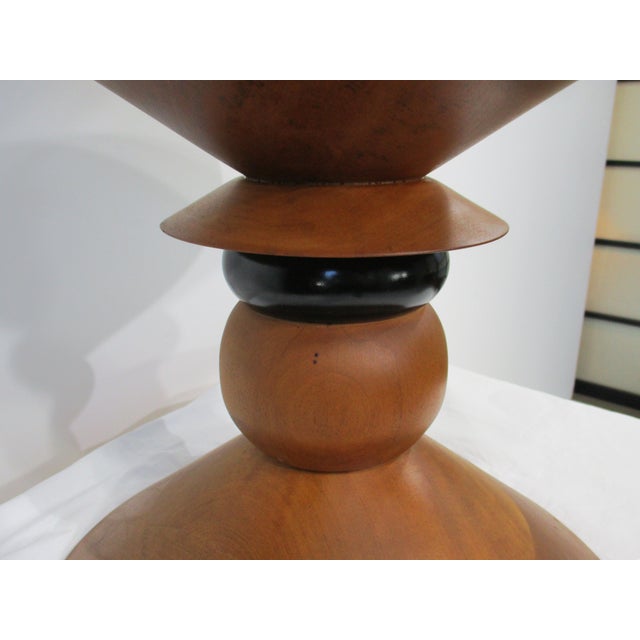 Mid 20th Century Prototype Herman Miller Turned Walnut Side Table For Sale - Image 5 of 15