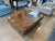 Mid-Century Modern Made Goods Lesandro Coffee Table 40" X 60" Banana Bark With Gold Raffia Base For Sale - Image 3 of 11