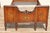 French Early 20th Century Pair of Louis XV Style Hand-Painted Twin Bed Frames With Floral Marquetry For Sale - Image 3 of 18