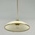 Cream Art Deco Cream Opaline Glass and Brass Pendants, Germany 1930s, Set of 2 For Sale - Image 8 of 18