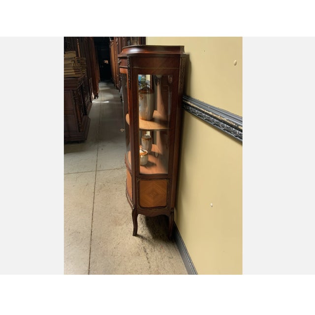 Wood Vintage Art Nouveau Display Cabinet, 1930 For Sale - Image 7 of 11