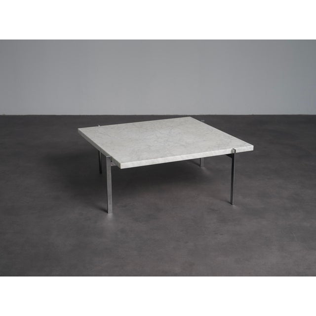Mid-Century Modern Rolled Marble Coffee Table by Poul Kjaerholm for Fritz Hansen, Denmark, 1990s For Sale - Image 3 of 11
