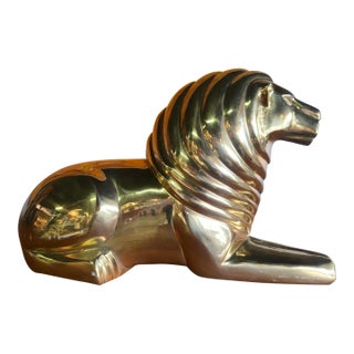 Vintage Brass Lion For Sale