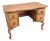 Antique Queen Anne Style Birds Eye Maple Vanity Low Desk For Sale