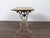 French 1900s Steel and Wood Console Table with Curving X-Form Legs and Stretcher For Sale - Image 9 of 12