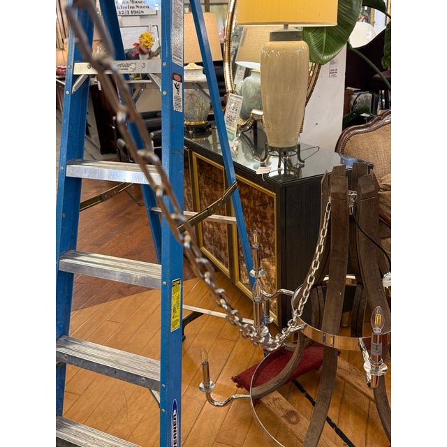 Restoration Hardware Twelve Light Wine Barrel Chandelier For Sale - Image 12 of 15
