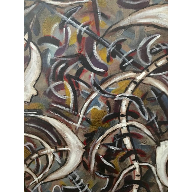 Emilio Adan Martinez, Cuban Artist Emilio Martinez Untitled Painting For Sale In Miami - Image 6 of 6