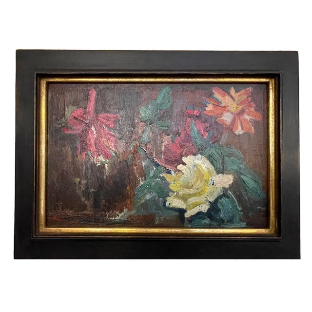 Heinz Tetzner, Flower Still Life, 1980, Oil on Canvas, Framed For Sale - Image 10 of 10