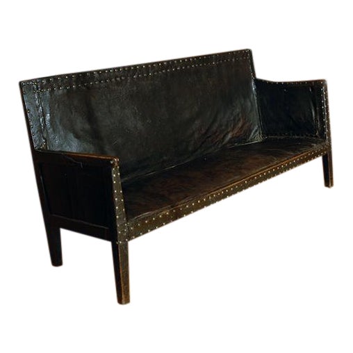 Mid 19th Century English Leather Sofa Chairish