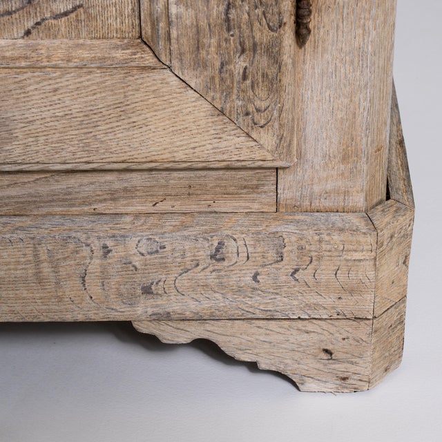 Wood 19th Century Oak Buffet With Brass Accents For Sale - Image 7 of 18
