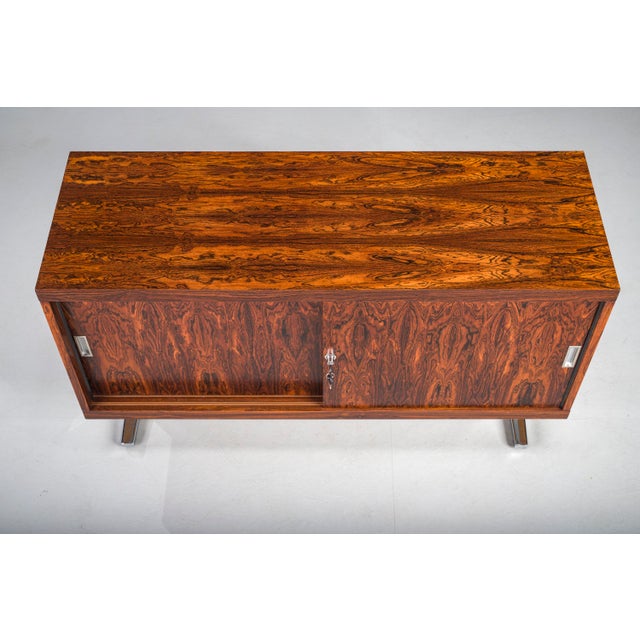 Mid-Century Wood Veneer Sideboard with Chrome Legs, 1960s For Sale - Image 4 of 18