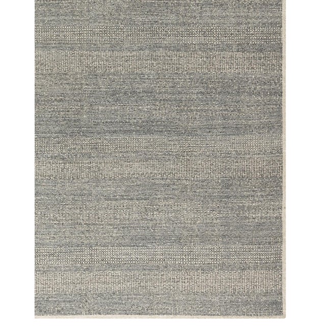 2020s Zoe Rose Grass Modern Wool Gray-Ivory Hand Woven Rug 12ft X 15ft For Sale - Image 5 of 8
