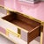 Pink Murano Opaline Glass Sideboard with Brass Base from Justfurnituress SRL For Sale - Image 6 of 10