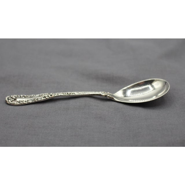 Dominick & Haff Circa 1900 American Sterling Silver Set of Four Egg Spoons by Dominick & Haff For Sale - Image 4 of 8