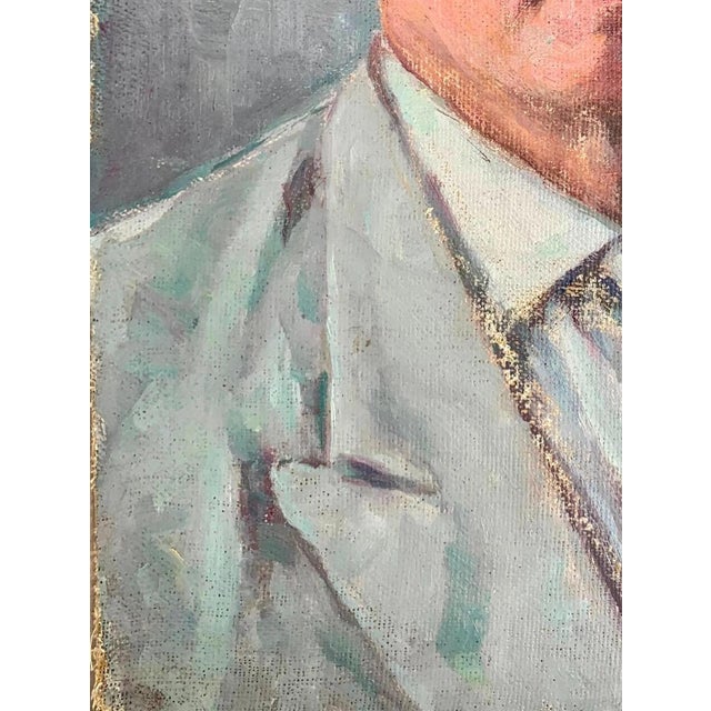 1960s 1960s Oil Portrait Painting, Socialist Realism Art, Ukrainian Artist 45-33 For Sale - Image 5 of 6