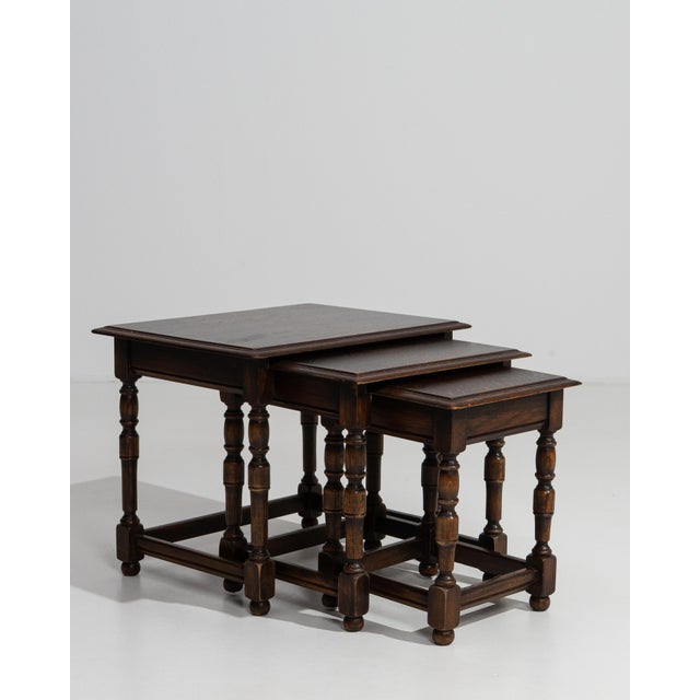 1970s Set Of Three Nesting Tables For Sale - Image 13 of 13