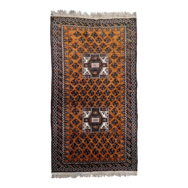 1920s, Handmade Antique Afghan Baluch Rug 3.5' X 6.2' For Sale