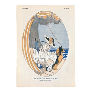 Gerda Wegener 1915 "Plage D'Automne" Fantasio Magazine 1915 For Sale