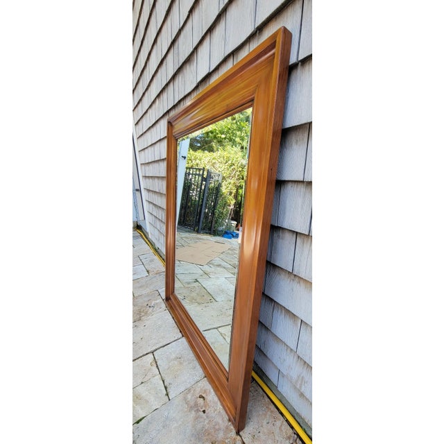 French Provincial Vintage French Louis Philippe Solid Cherry Wall Mirror by Grange Furniture For Sale - Image 3 of 7