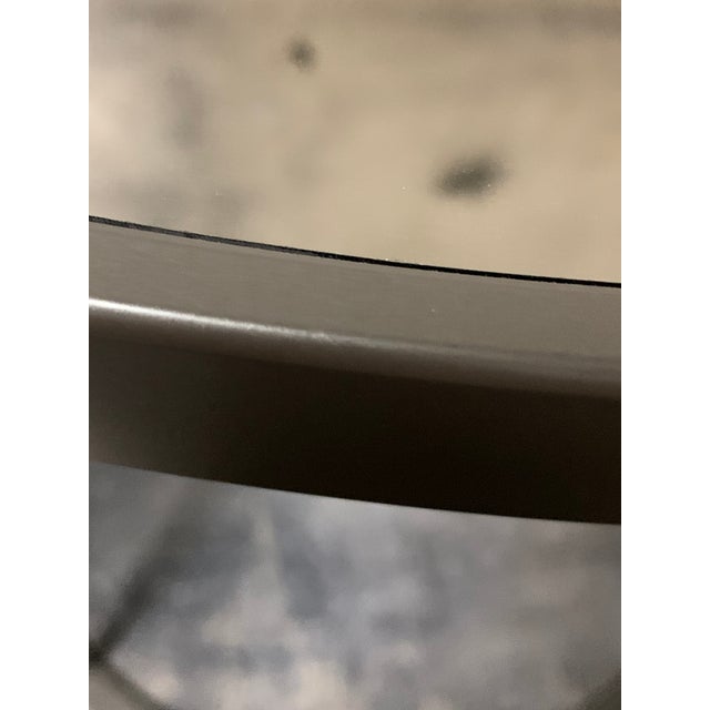 New Coffee or Side Table in Champagne Color With Smoked Mirrored Glass Top For Sale - Image 6 of 9