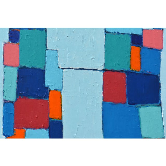 Abstract 'Toujours Ensemble' Original Abstract Painting by Lars Hegelund For Sale - Image 3 of 11