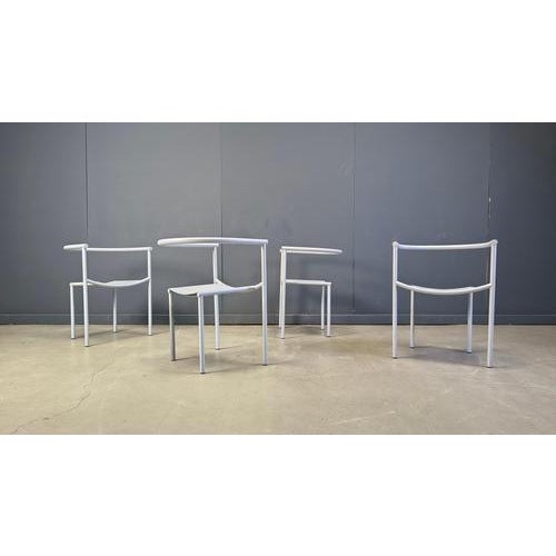 Metal Vintage Von Vogelsang Chairs by Starck for Driade, 1980s, Set of 4 For Sale - Image 7 of 14