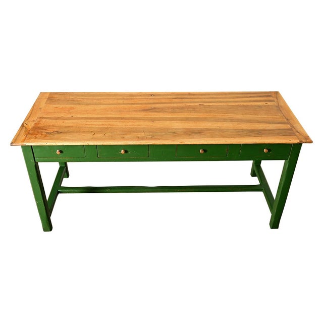 English 19th Century Kitchen Island with Eight Drawers For Sale - Image 4 of 12