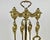 This exquisite vintage bronze fireplace set is a charming addition to any traditional or eclectic home. This four-piece...