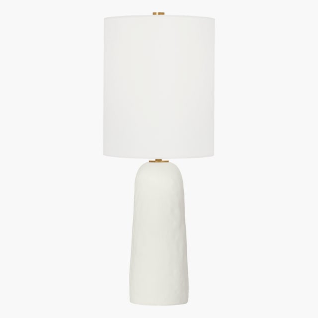 2020s Hable by Visual Comfort Studio Hable Aura Table Lamp in Matte White Ceramic For Sale - Image 5 of 6