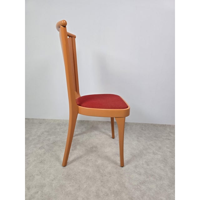 Orange Chairs by Joamin Baumann for Baumann, Paris, 1970s, Set of 12 For Sale - Image 6 of 17