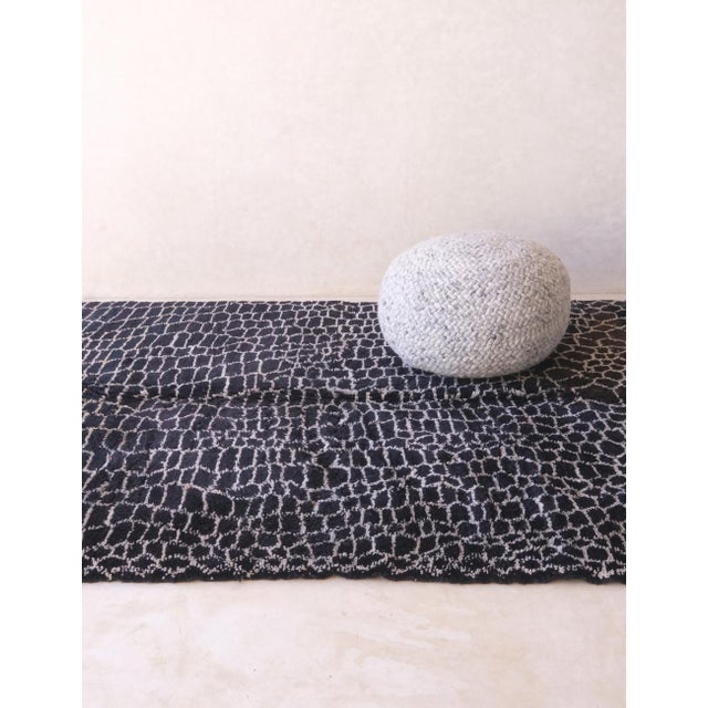 Contemporary Black Moroccan Beni Mrirt Rug - 8.2 X 6 Ft For Sale - Image 3 of 8