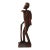 Late 20th Century Hand-Carved Wooden African Tribal Hunter Statue For Sale