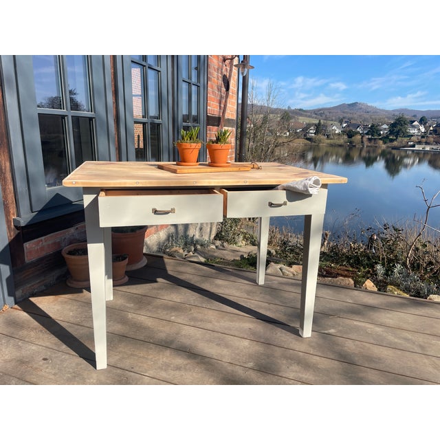 Antique Table in Fir, 1890s For Sale - Image 14 of 15