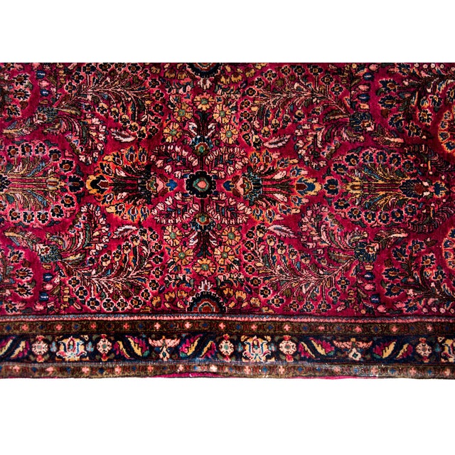 Textile Early 20th Century Persian Sarouk Runner For Sale - Image 7 of 13