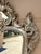 Wood Large French Louis XV Rococo Silver Giltwood Mirror For Sale - Image 7 of 16