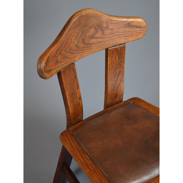 Vintage Brutalist Oak Dining Chairs, 1960s, Set of 4 For Sale - Image 16 of 18