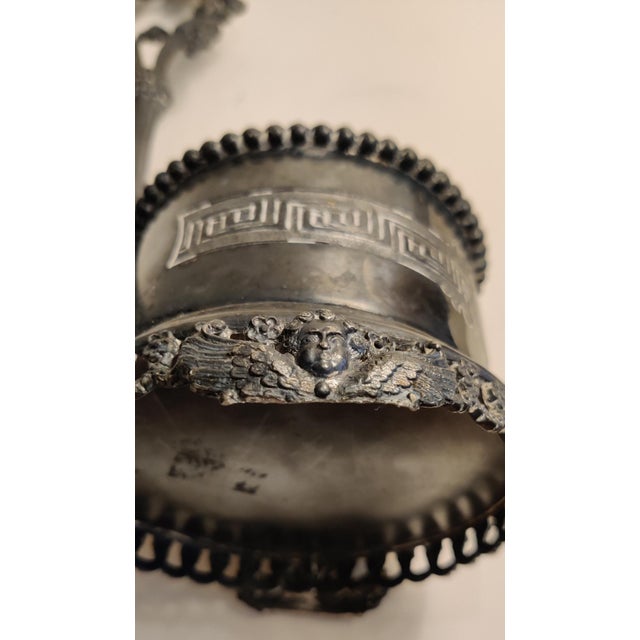 Antique 19th-Century Signed Redfield & Rice Ornate Double Bottle Holder For Sale - Image 10 of 17