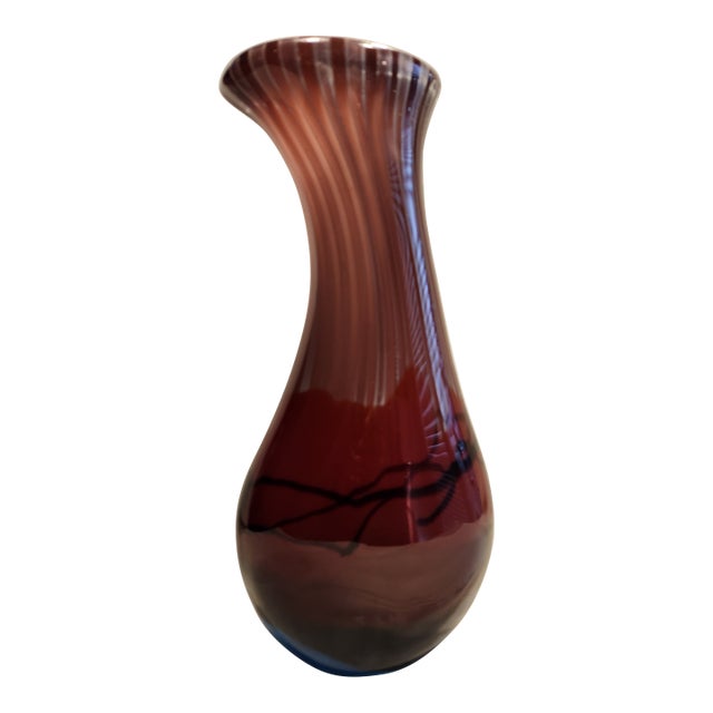 Authentic Avem "Astrale" Murano Glass Vase by Anzolo Fuga, C. 1955-1960 For Sale