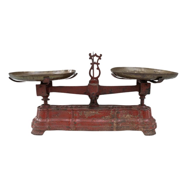 19th Century French Metal Scale For Sale