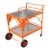 1960s Russell Woodard Styled Wrought Iron a Bar Cart For Sale
