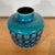 Vintage Turquoise Ceramic Vase, 1970 For Sale - Image 4 of 7