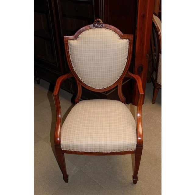Wood English Mahogany Living Room Set, 1930s, Set of 5 For Sale - Image 7 of 14