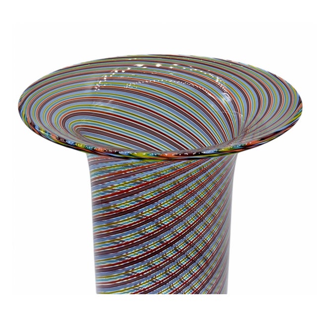 Lino Tagliapietra Murano Glass Vase by Lino Tagliapietra for Effetre International, Italy, 1980s For Sale - Image 4 of 9