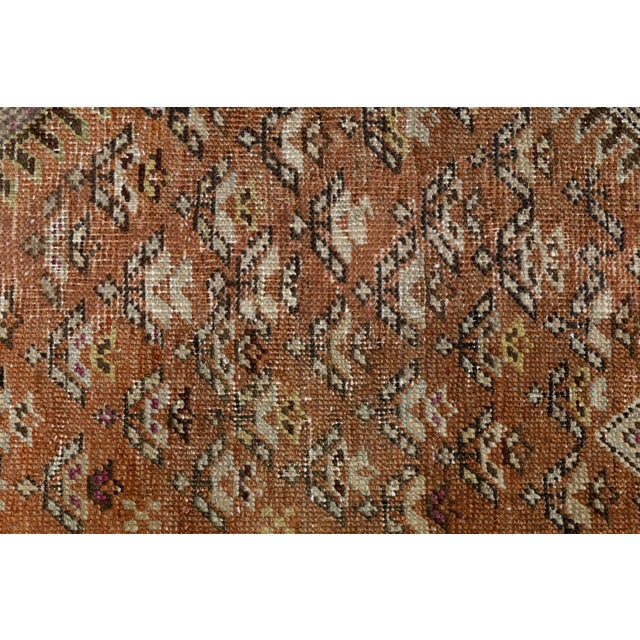 Antique Malayer Runner Rug With Terracotta Field and Geometric Medallions For Sale In New York - Image 6 of 9