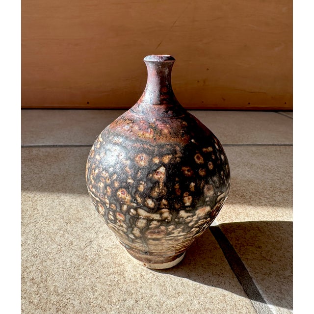 Studio Ceramic Art Single Flower Vase by Gillian Dodds, Australia, 1970s For Sale - Image 6 of 14