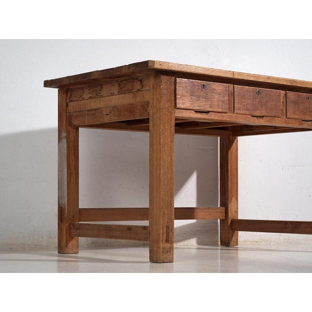 Japanese Worktable in Wood For Sale - Image 3 of 11