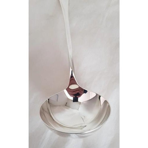Gold Antique George V Sterling Silver Soup Punch Ladle from Atkin Brothers, 1929 For Sale - Image 8 of 18