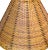Vintage Hand Woven Dark Wicker Lamp Shade For Sale - Image 4 of 12