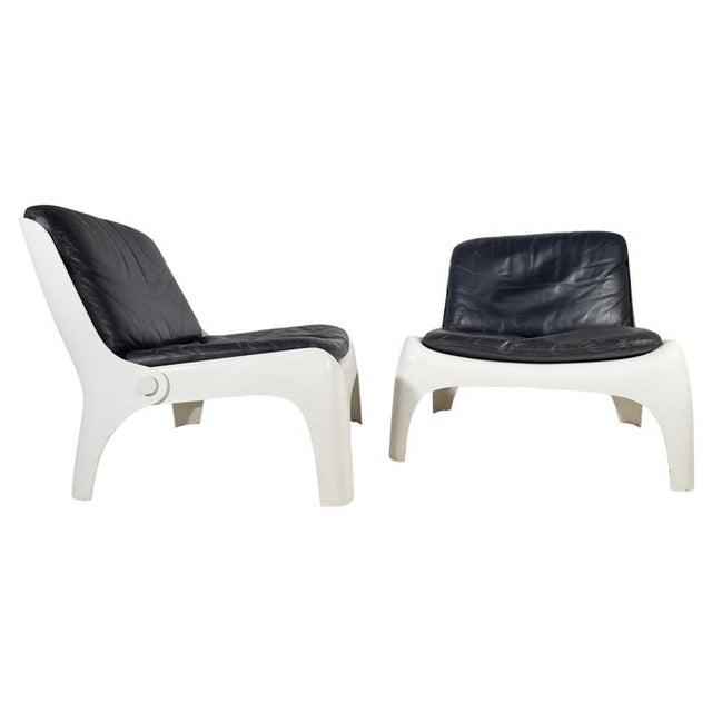 Vintage Space Age Fiberglass Lounge Chairs by Carl Straub, 1968, Set of 2 For Sale - Image 10 of 12