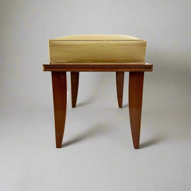 Art Deco Modernist Bench in the style of Leleu For Sale - Image 3 of 7